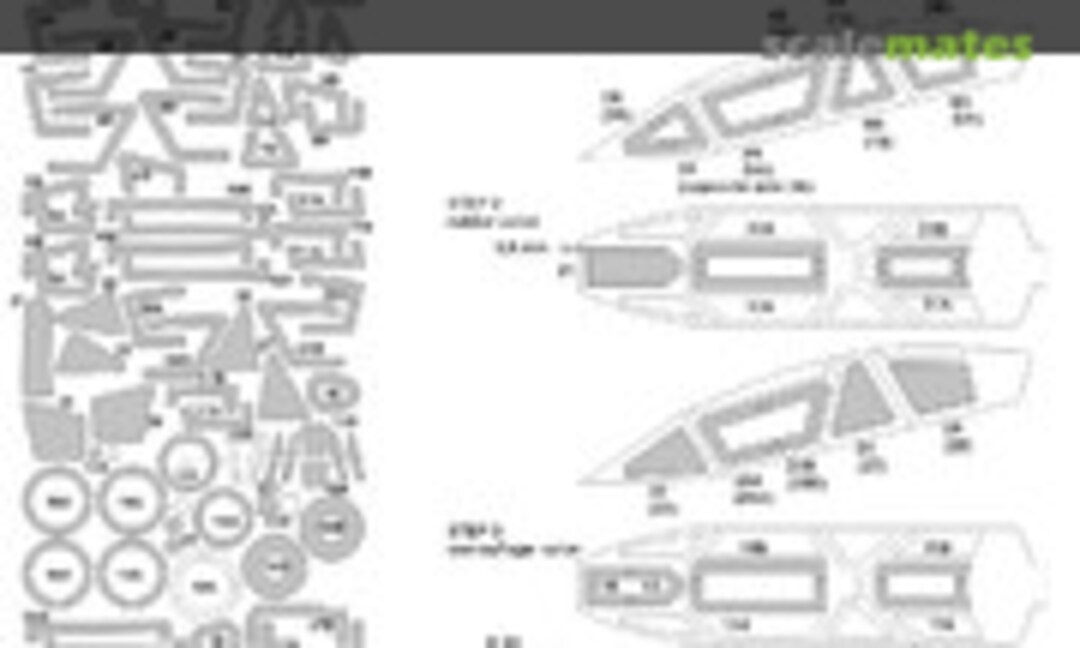 1:48 Sukhoi Su-25 UB/UBK ADVANCED kabuki masks (New Ware NWAM0058) NWAM0058