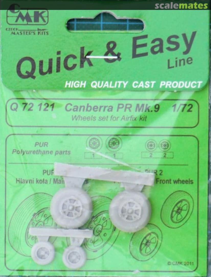 Boxart Canberra PR.9 Wheels set Q72121 CMK Boxart Canberra PR.9 Wheels set Q72121 CMK
