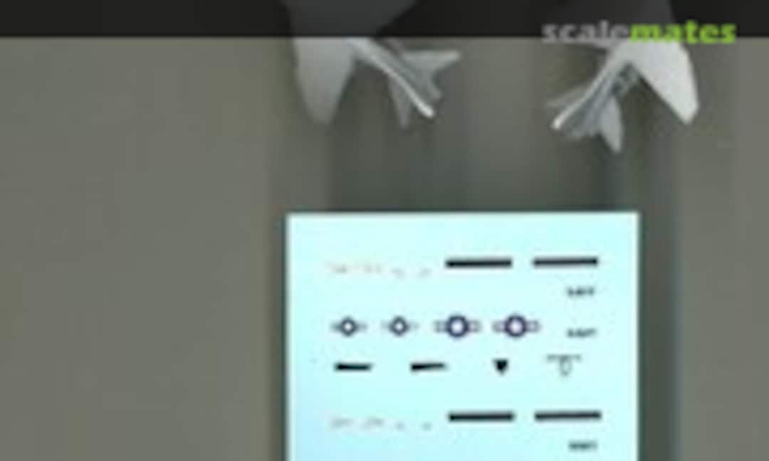 1:500 F-8 Crusader Set (x6) (Starfighter Decals PRO-1) PRO-1