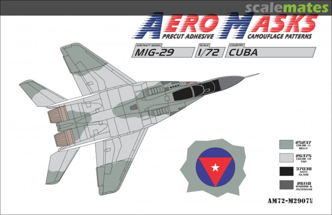 Boxart MiG-29 Cuba AM72-M2907 AeroMasks Boxart MiG-29 Cuba AM72-M2907 AeroMasks