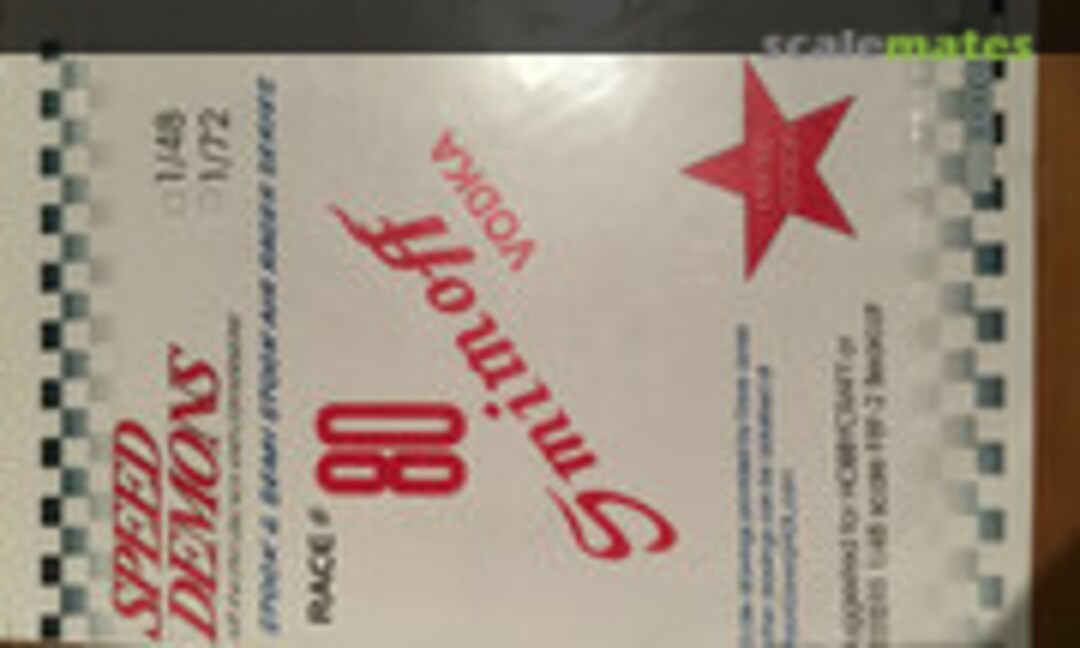 1:48 F8F Racer #80 Smirnoff (Speed Demon sd0002) sd0002