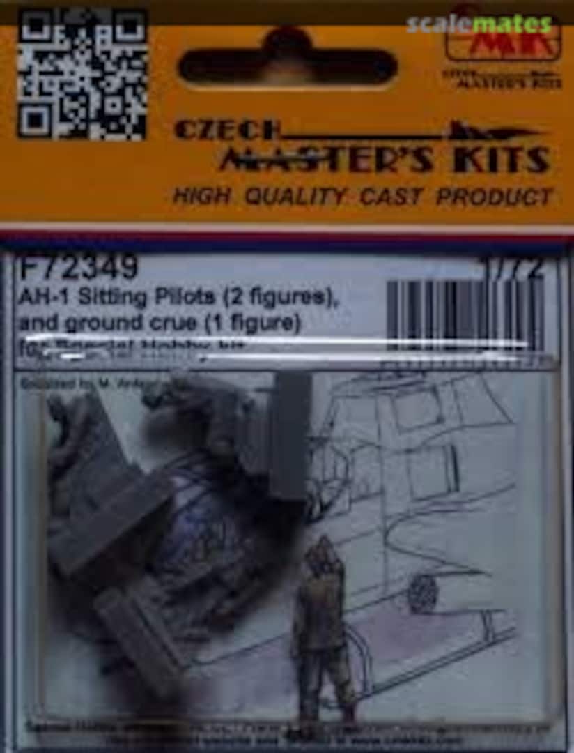Boxart AH-1 Sitting Pilots (2 Figures) and Ground Crew (1 Figure) F72349 CMK Boxart AH-1 Sitting Pilots (2 Figures) and Ground Crew (1 Figure) F72349 CMK