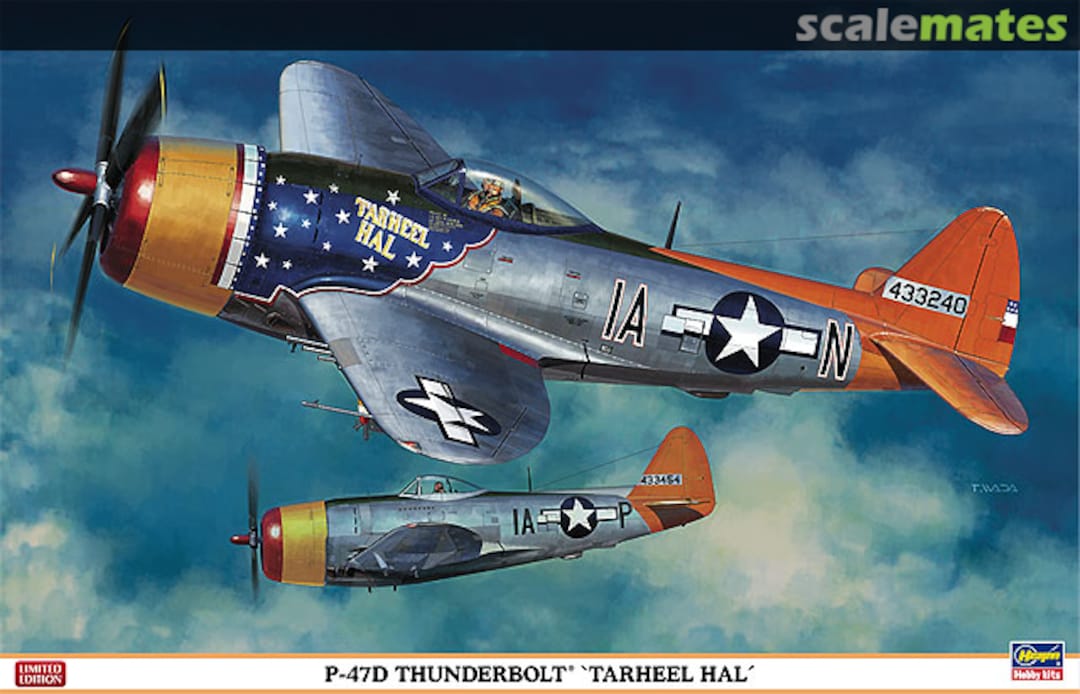 Boxart P-47D Thunderbolt 'Tarheel Hal' 08218 Hasegawa Boxart P-47D Thunderbolt 'Tarheel Hal' 08218 Hasegawa