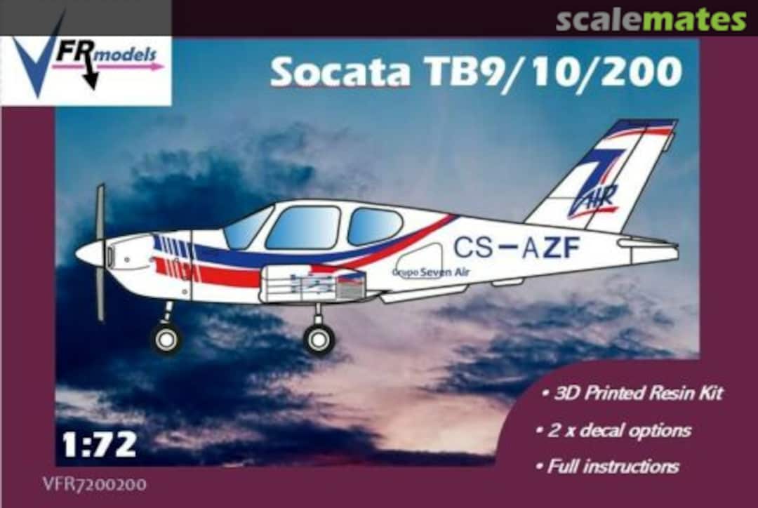 Boxart Socata TB9/10/200 VFR7200200 VFR models Boxart Socata TB9/10/200 VFR7200200 VFR models