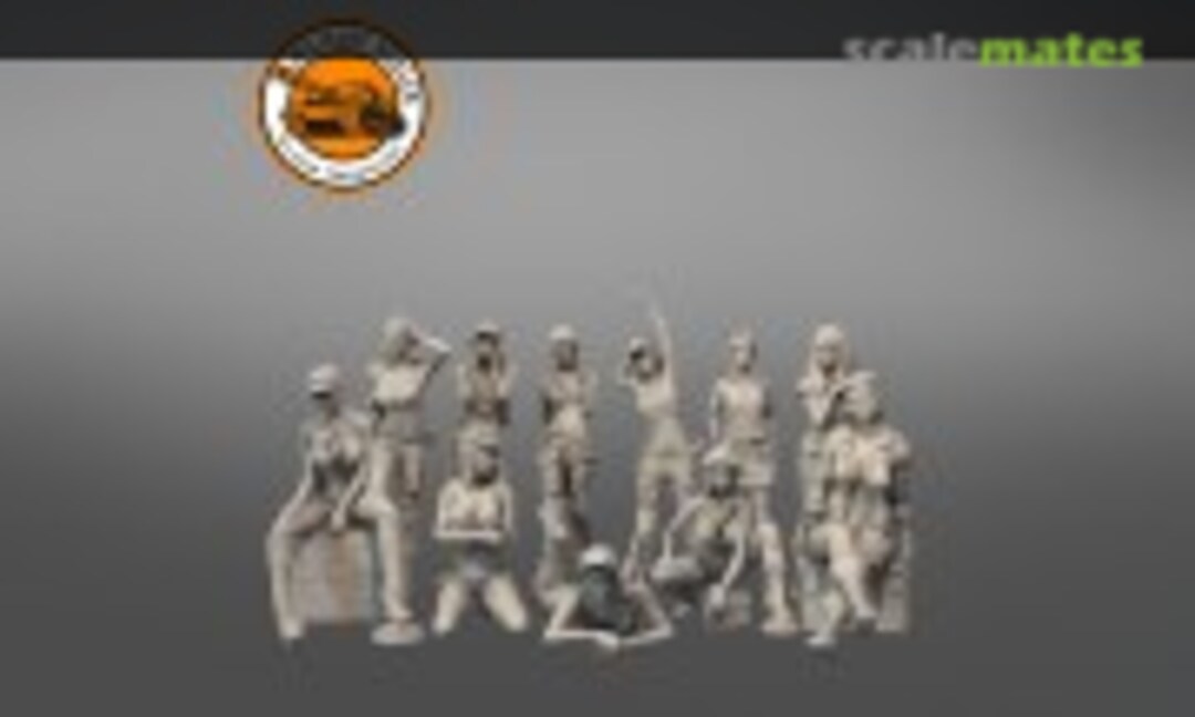 1:72 Military girl set of 11 pcs (Military Scales PMI0129B)