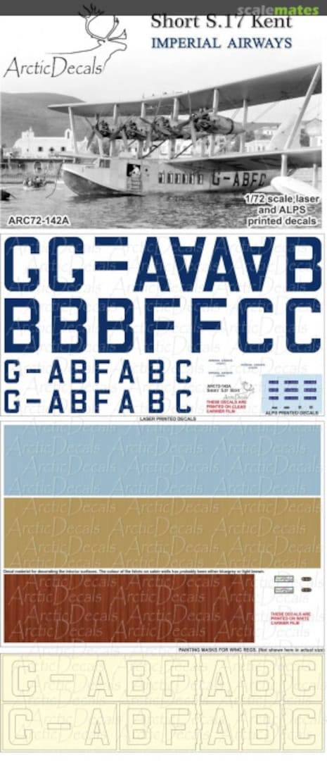 Boxart Short S.17 Kent ARC72-142A Arctic Decals Boxart Short S.17 Kent ARC72-142A Arctic Decals