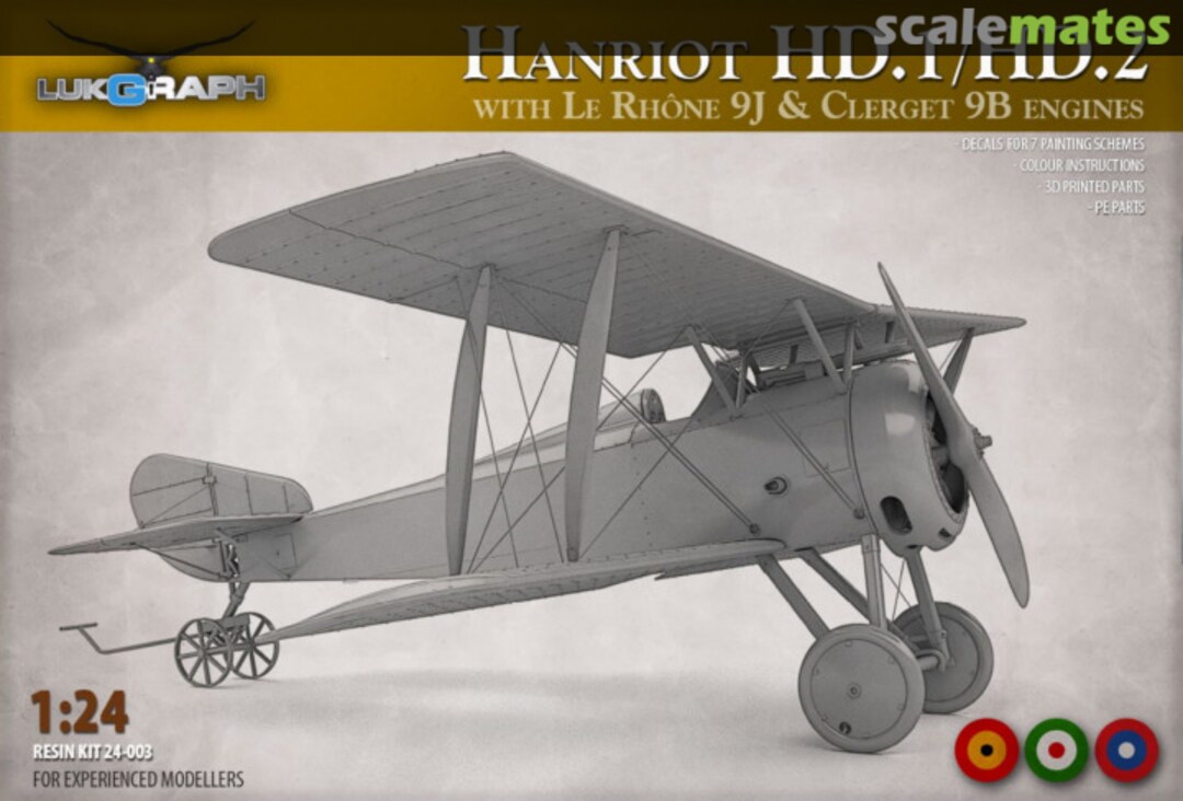 Boxart Hanriot HD.1/HD.2 24-003 Lukgraph Boxart Hanriot HD.1/HD.2 24-003 Lukgraph