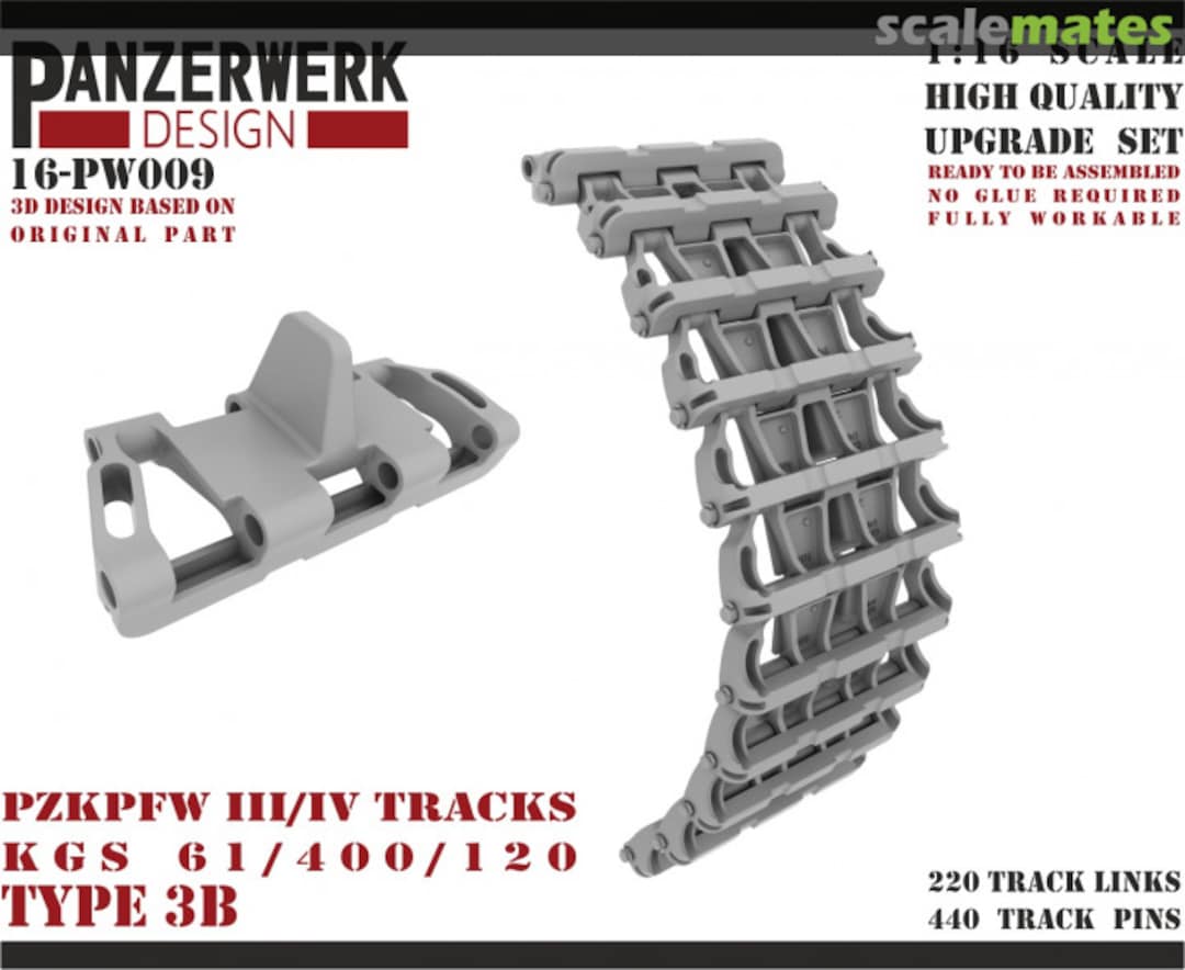 Boxart Panzer III/IV Type 3B Tracks 16-PW009 Panzerwerk design Boxart Panzer III/IV Type 3B Tracks 16-PW009 Panzerwerk design