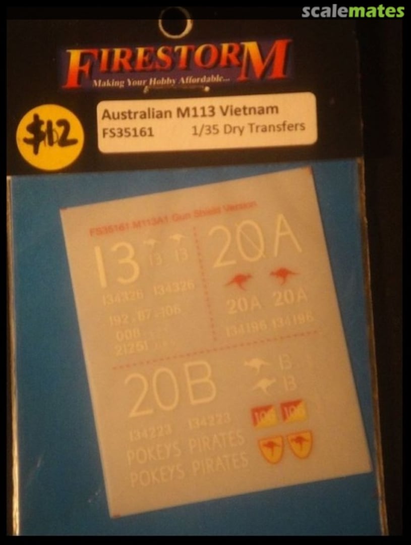 Boxart Australian M113 Vietnam FS35161 Firestorm Models
