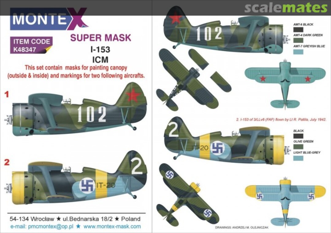 Boxart Polikarpov I-153 K48347 Montex Boxart Polikarpov I-153 K48347 Montex