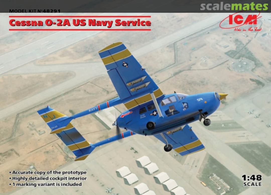 Boxart Cessna O-2A 48291 ICM Boxart Cessna O-2A 48291 ICM