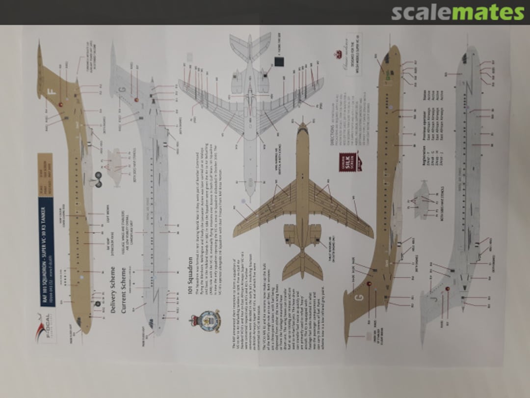 Boxart RAF 101 Squadron - Super VC-10 K3 Tanker FD144-043 F-DCAL