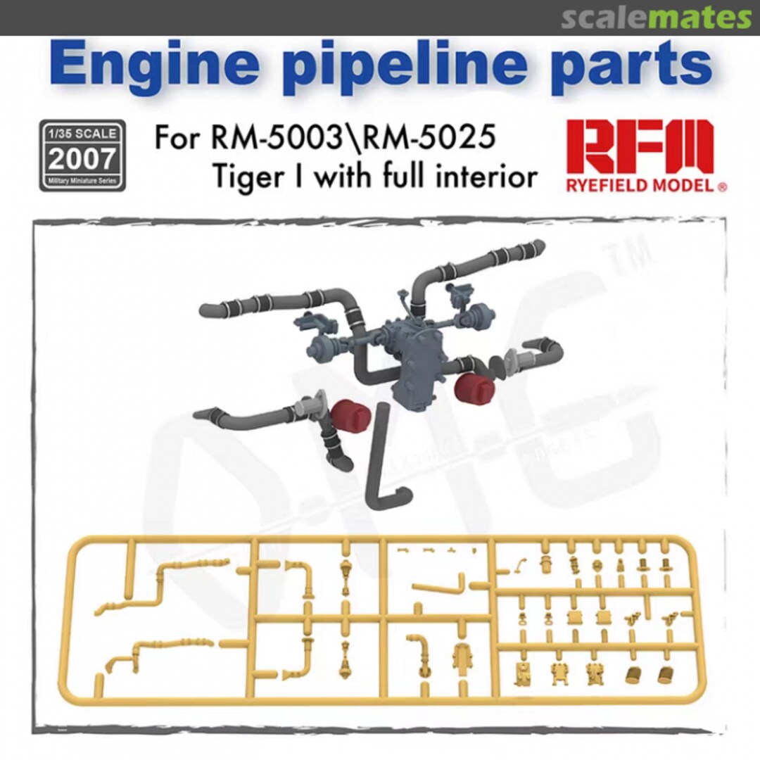 Boxart Engine pipeline parts RM-2007 Rye Field Model Boxart Engine pipeline parts RM-2007 Rye Field Model