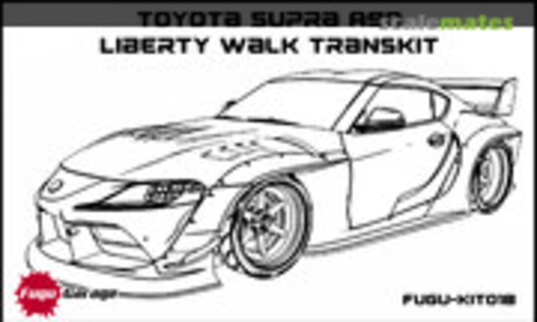1:24 Toyota Supra A90 Liberty Walk Transkit (Fugu Garage FUGU-KIT018)