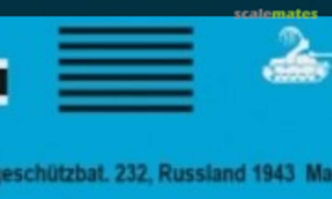 1:16 7,5 cm Sturmgeschütz 40 Ausf. G, Sturmgeschützbat. 232 (Peddinghaus-Decals 16 3492) 16 3492