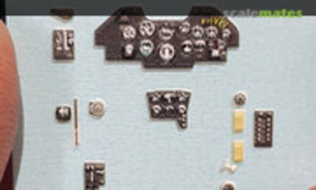 1:48 Gloster Meteor F.8 Instrument Panels (Kits-World KW3D1481062) KW3D1481062