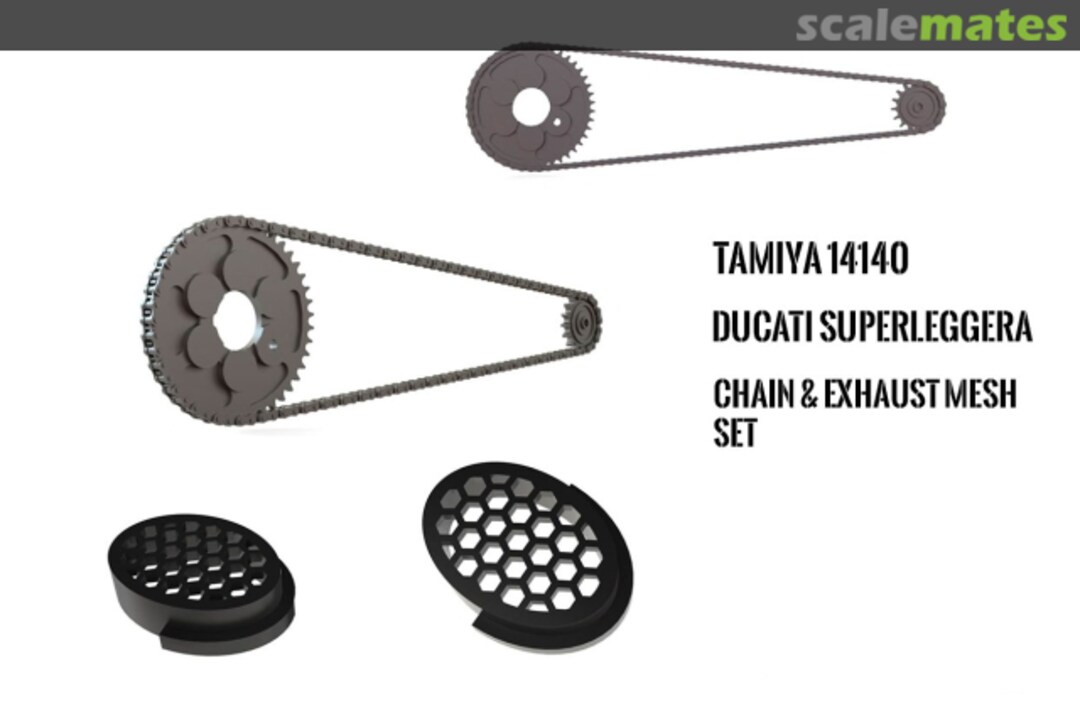 Boxart Ducati Superleggera V4 Chain & Exhaust Mesh set FSM6 Falcon Scale Models Boxart Ducati Superleggera V4 Chain & Exhaust Mesh set FSM6 Falcon Scale Models