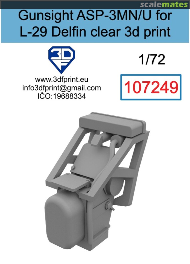 Boxart Gunsight ASP-3MN/U for L-29 DELFIN 107249 3DF Print Boxart Gunsight ASP-3MN/U for L-29 DELFIN 107249 3DF Print