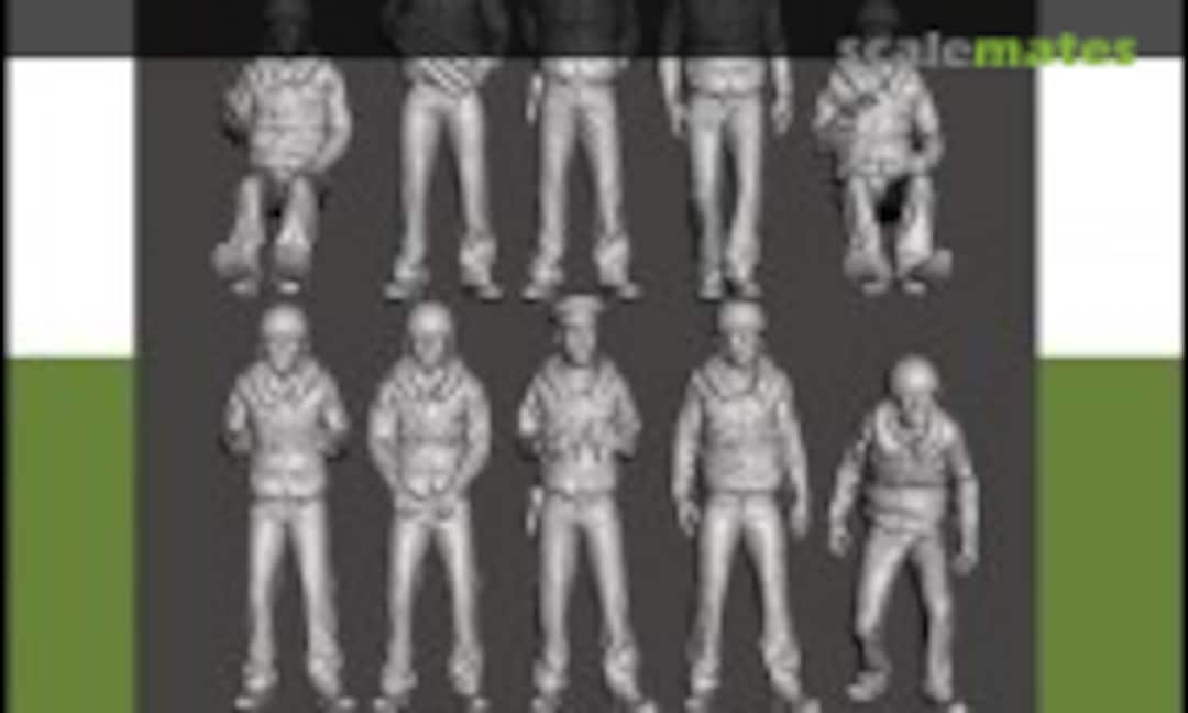 1:87 WWII US Patrol Boat Crew (Mironious Models MM87214) MM87214