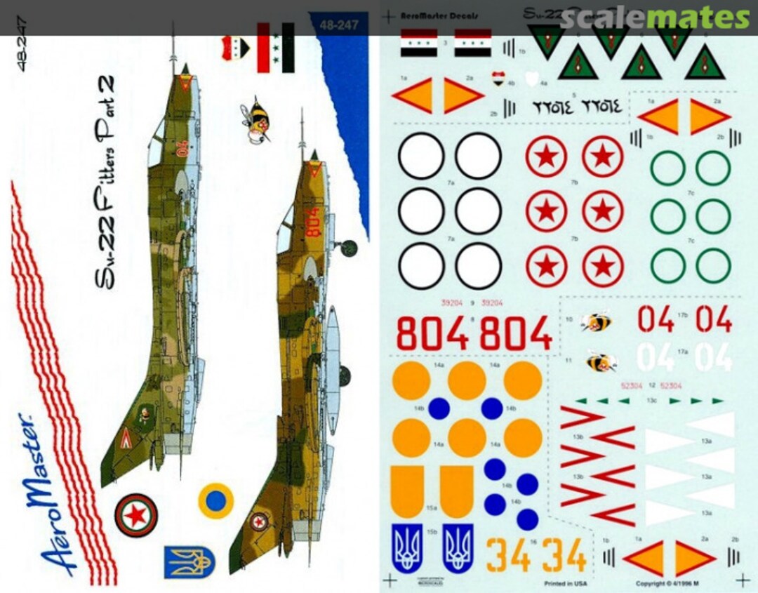 Boxart Su-22 Fitters Part 2 48-247 AeroMaster Boxart Su-22 Fitters Part 2 48-247 AeroMaster