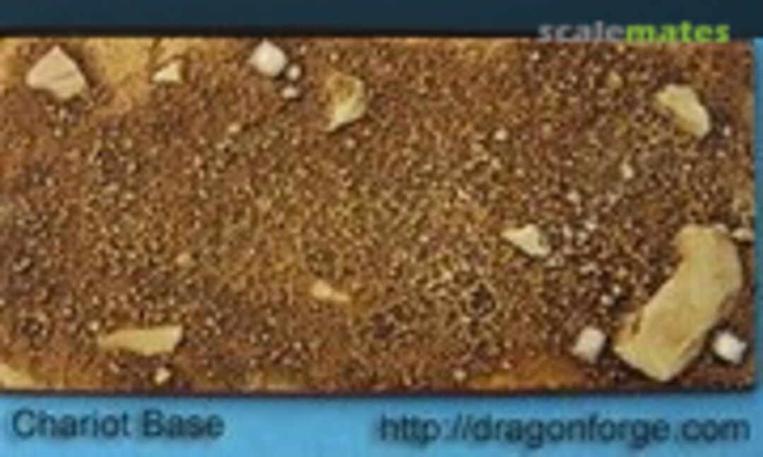No 50 mm X 100 mm Square Chariot Base Desert Wasteland (Dragon Forge SRBDW-006) SRBDW-006