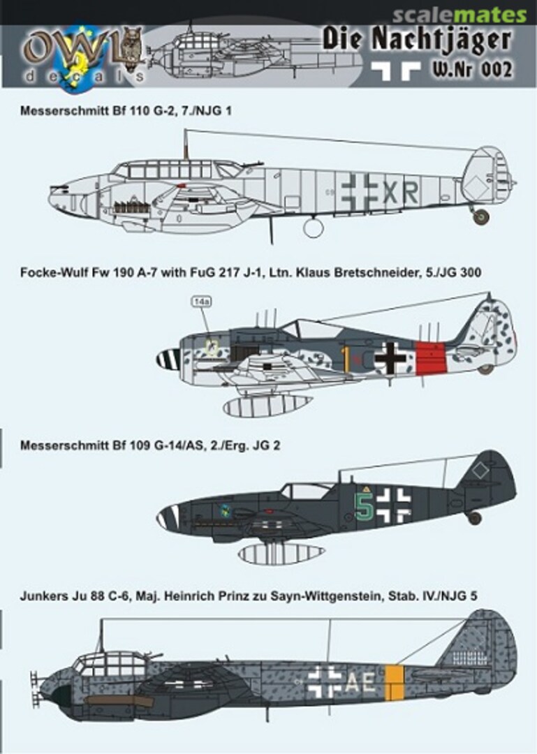 Boxart Die Nachtjäger W.Nr 002 48004 OWL Boxart Die Nachtjäger W.Nr 002 48004 OWL