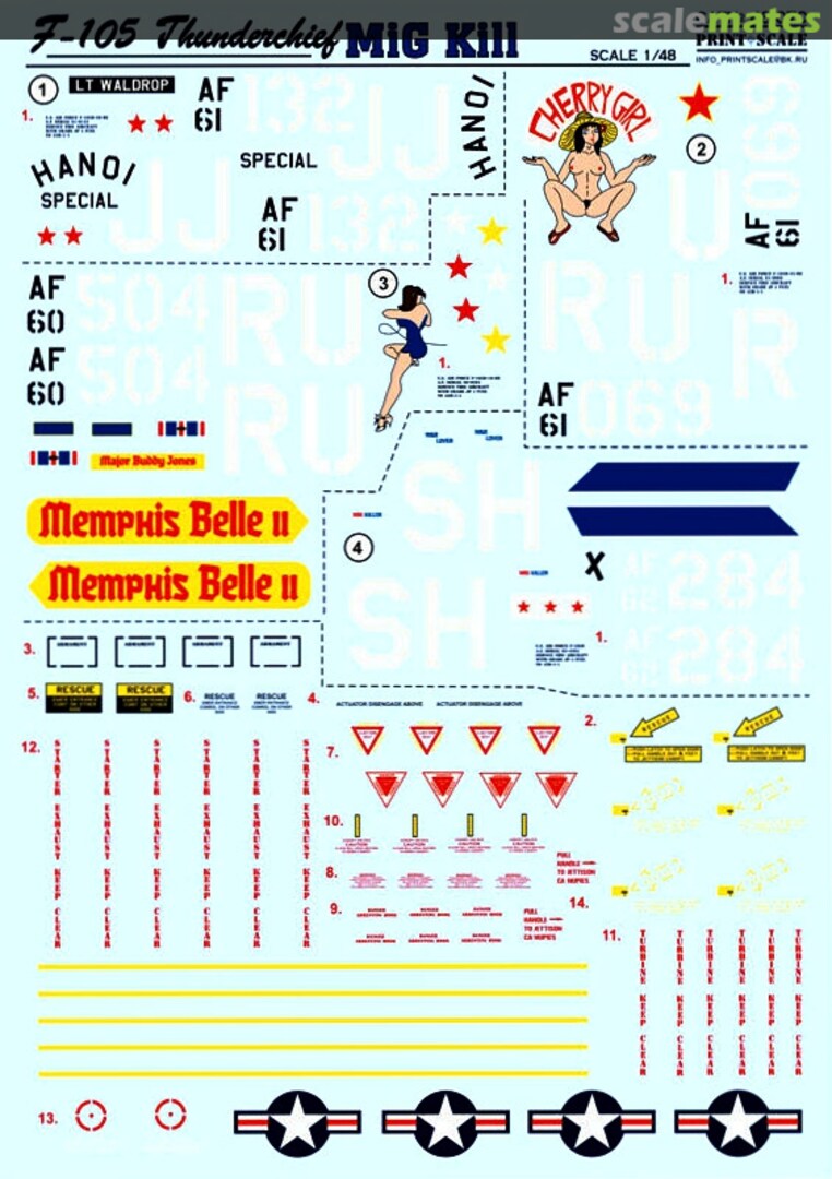 Boxart F-105 Thunderchief 48-070 Print Scale Boxart F-105 Thunderchief 48-070 Print Scale