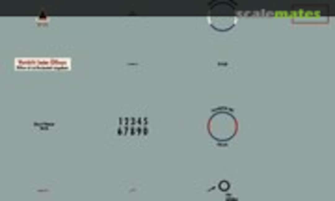 1:24 Bf 109 Stencils Ver 1.0 (HobbyDecal ST24004V1) ST24004V1