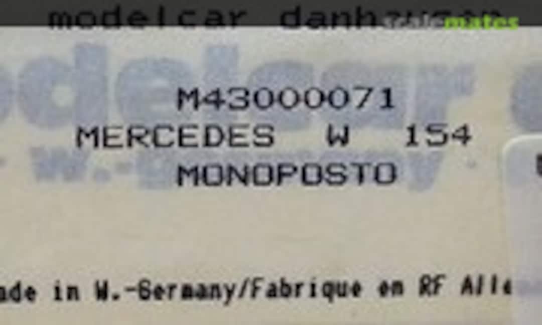 1:43 Mercedes W154 (Metal 43 M43 71) M43 71