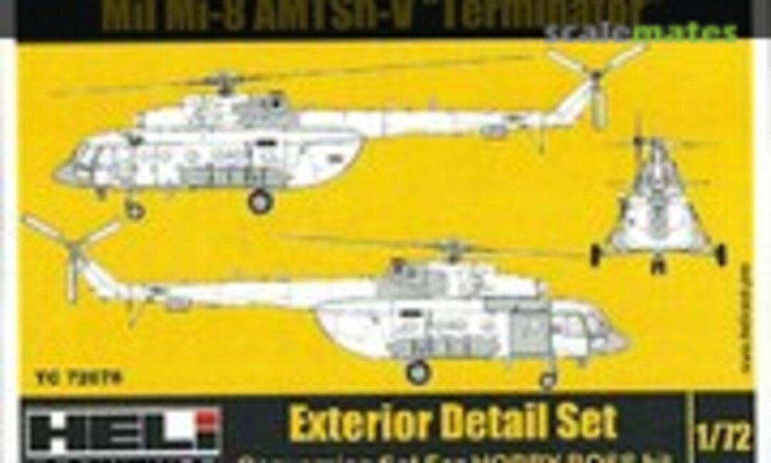 1:72 Mi-8 AMTSh-V "Terminator" - Exterior Detail Set (HELI Resin Kits TC72078) TC72078