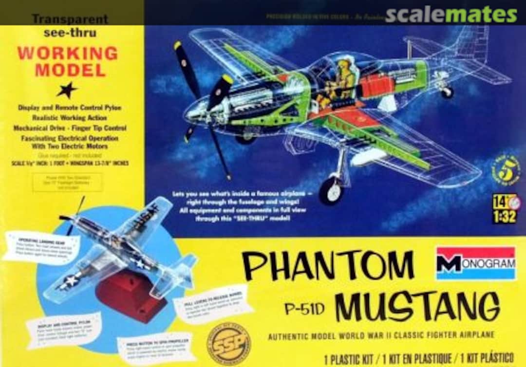 Boxart Phantom P-51D Mustang 85-0067 Monogram Boxart Phantom P-51D Mustang 85-0067 Monogram