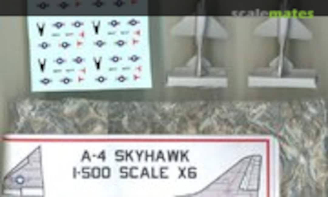 1:500 A-4 Skyhawk Set (x6) (Starfighter Decals PRO-4)