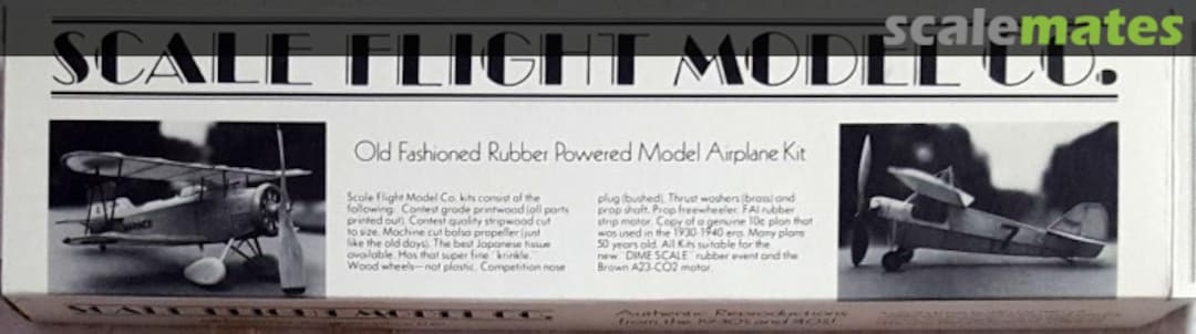 Boxart Curtiss-Wright Coupe 1110 Scale Flight Model Co.