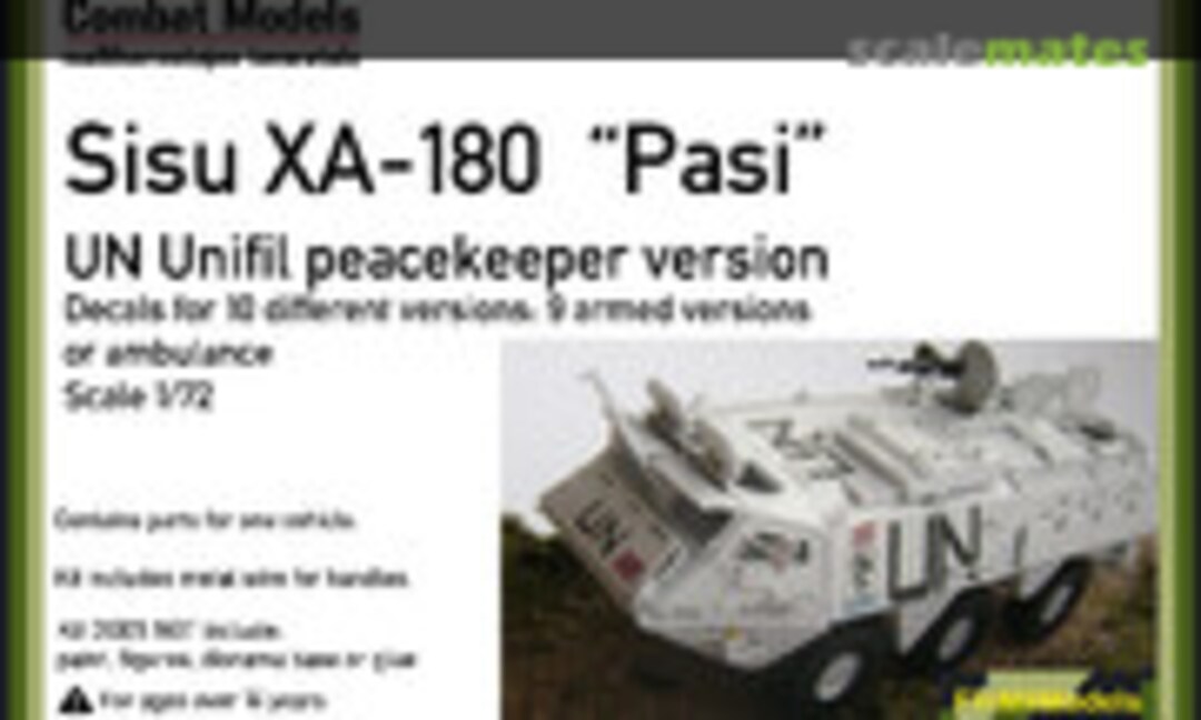 1:72 Sisu XA-180 &quot;Pasi&quot; UN UNIFIL peacekeepers (Combat Models COM72005)