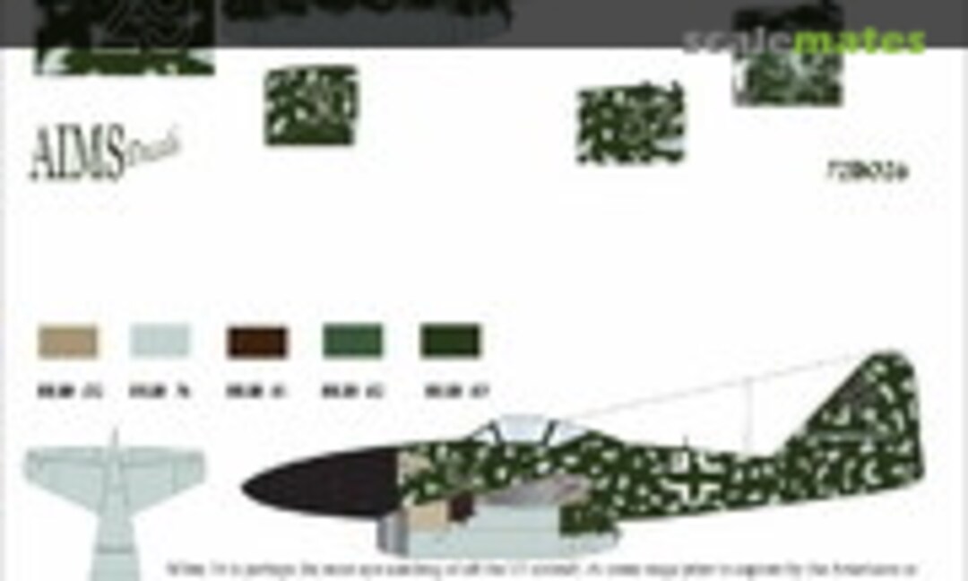 1:72 Me 262A-1a/U3 (AIMS 72D026) 72D026