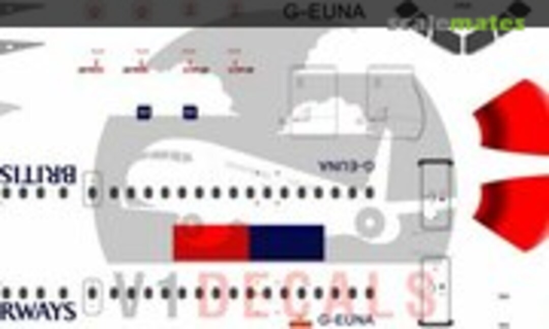 1:144 British Airways Airbus A318 (V1 Decals V1D0155-144) V1D0155-144