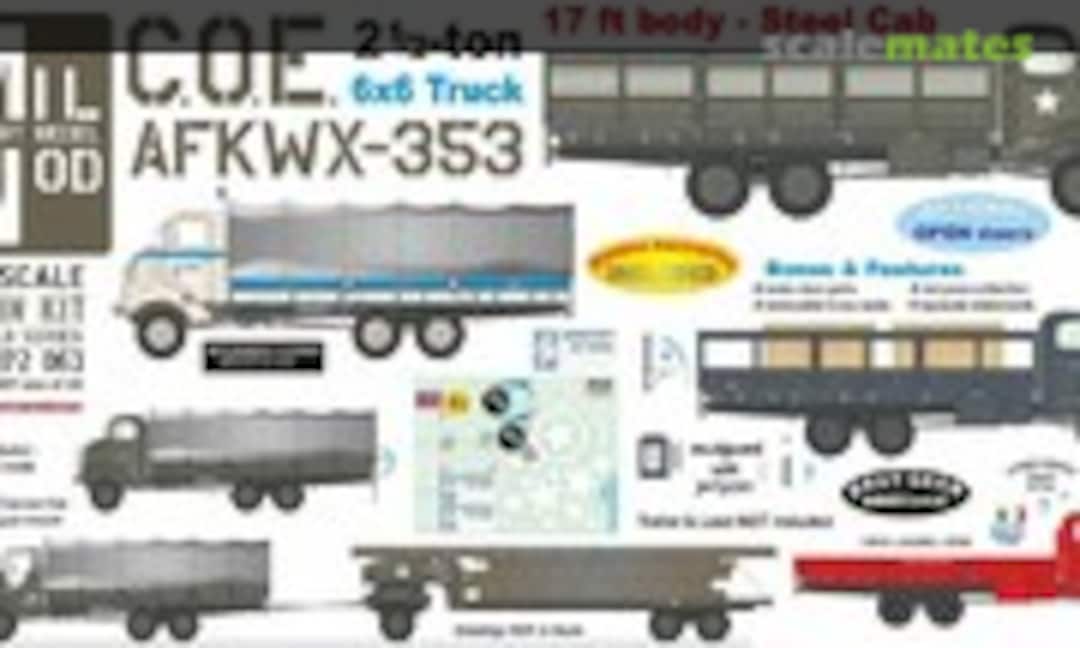 1:72 C.O.E.AFKWX-353 2 1/2-Ton 6x6 Truck (Mil Mod MM 072 063) MM 072 063