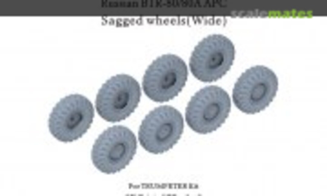 1:35 Russian BTR-80/80A Sagged wheels (Wide) (E.T. Model P35-120) P35-120