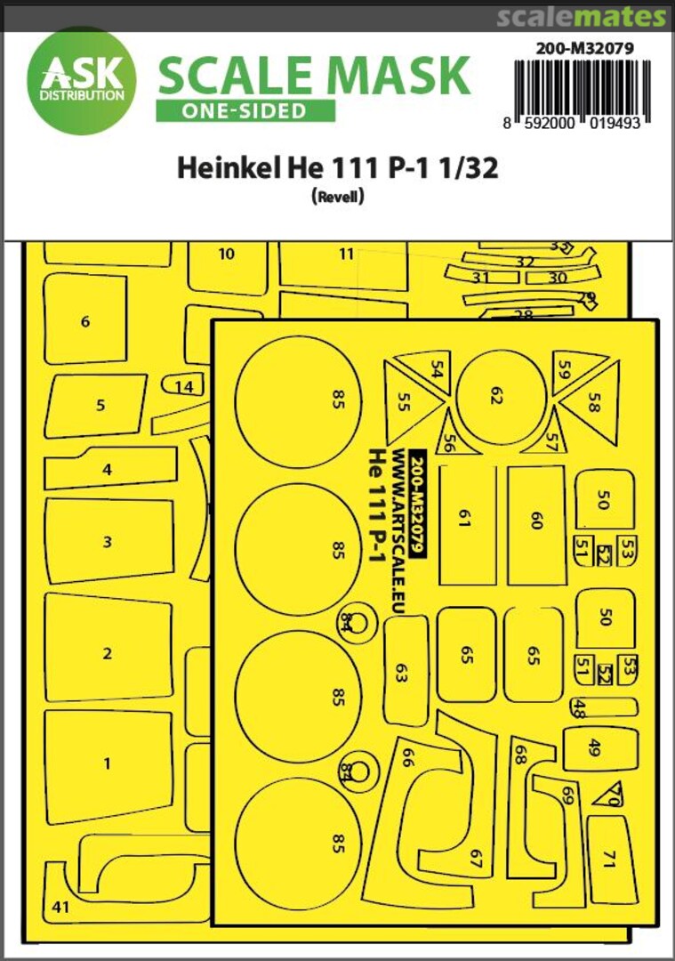 Boxart Heinkel He-111 P-1 200-M32079 ASK Boxart Heinkel He-111 P-1 200-M32079 ASK