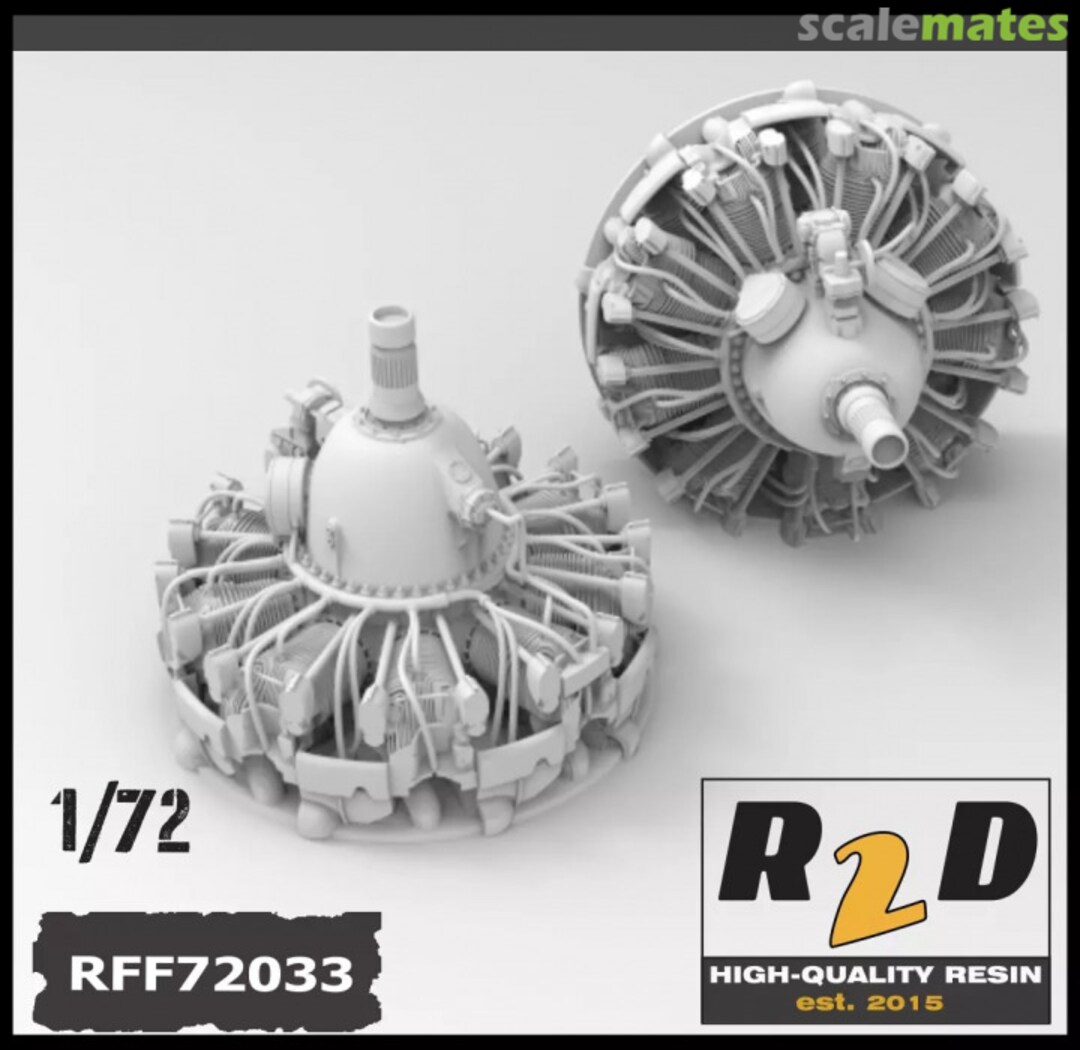 Boxart Pratt & Whitney R-2800 (Early) Double Wasp Engine Front 2-PAK RFF72033 RESIN2detail Boxart Pratt & Whitney R-2800 (Early) Double Wasp Engine Front 2-PAK RFF72033 RESIN2detail