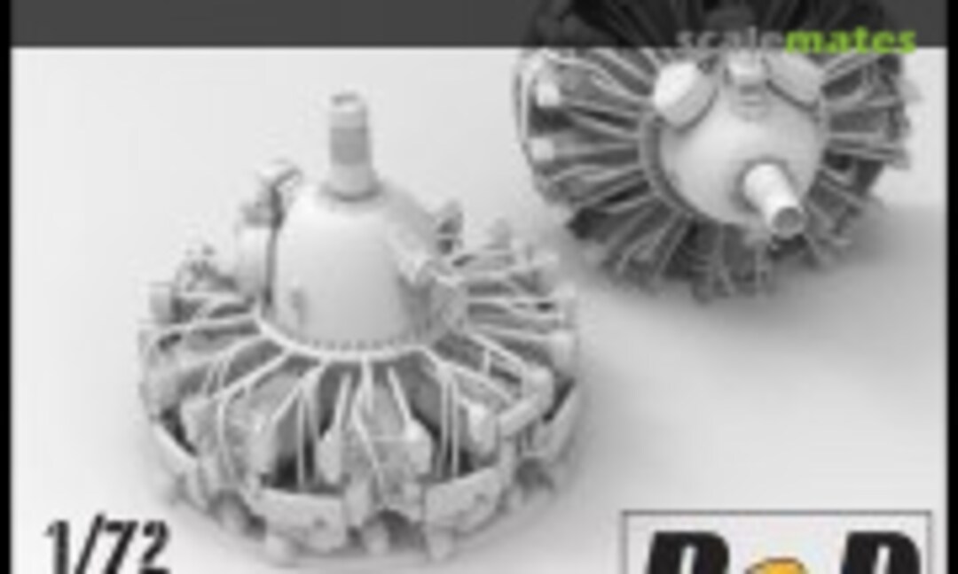 1:72 Pratt & Whitney R-2800 (Early) Double Wasp Engine Front 2-PAK (RESIN2detail RFF72033) RFF72033