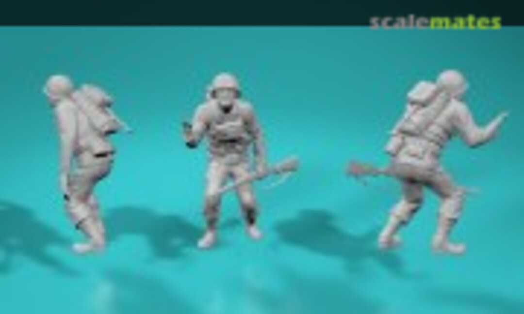 1:72 D-Day Omaha Beach Landing - US Soldier - Pose No. 6 (EMP3d 99201190-72) 99201190-72