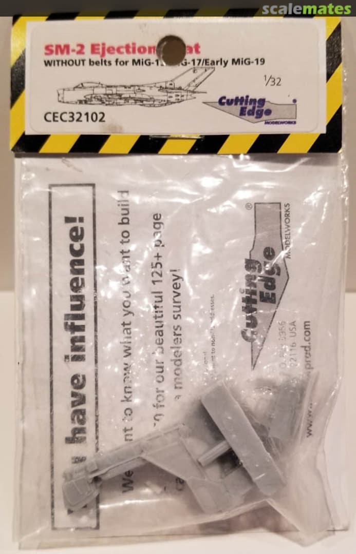Boxart SM-2 Ejection Seat w/o Belts CEC32102 Cutting Edge Modelworks Boxart SM-2 Ejection Seat w/o Belts CEC32102 Cutting Edge Modelworks