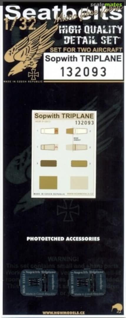 Boxart Sopwith Triplane - Seatbelts 132093 HGW Models Boxart Sopwith Triplane - Seatbelts 132093 HGW Models