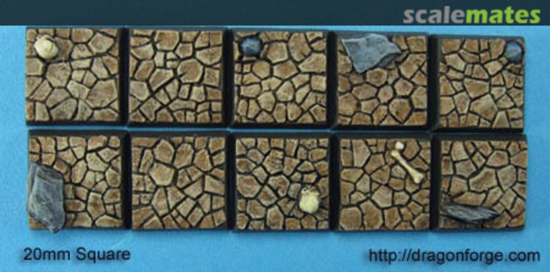 Boxart 20 mm Square base Parched Wasteland SRBPW-001 Dragon Forge Boxart 20 mm Square base Parched Wasteland SRBPW-001 Dragon Forge