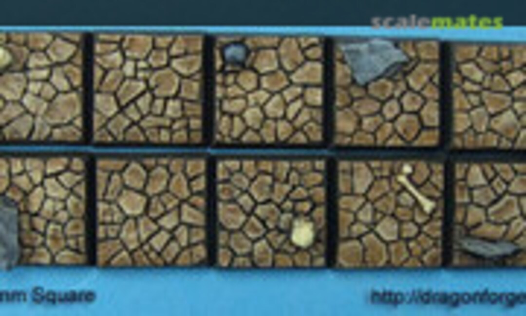 No 20 mm Square base Parched Wasteland (Dragon Forge SRBPW-001) SRBPW-001