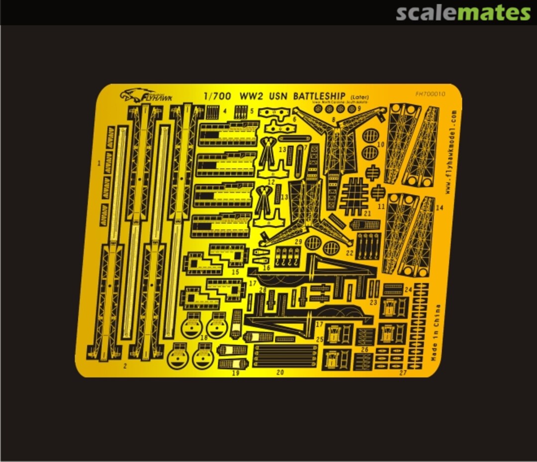 Boxart WW2 USN Battleships (Later) FH700010 FlyHawk Model Boxart WW2 USN Battleships (Later) FH700010 FlyHawk Model