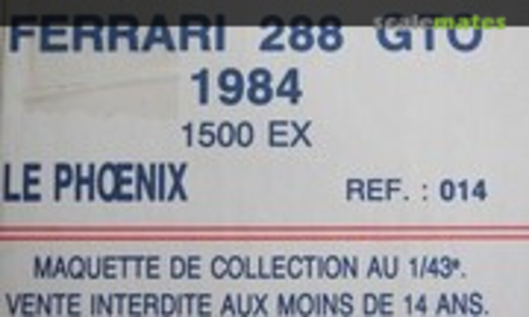 1:43 Ferrari 288 GTO (Le Phoenix 14) 14