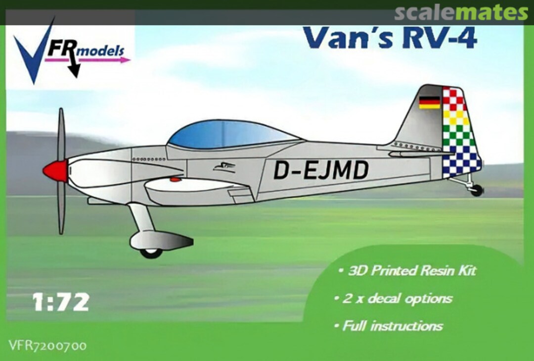 Boxart Van's RV-4 VFR7200700 VFR models Boxart Van's RV-4 VFR7200700 VFR models