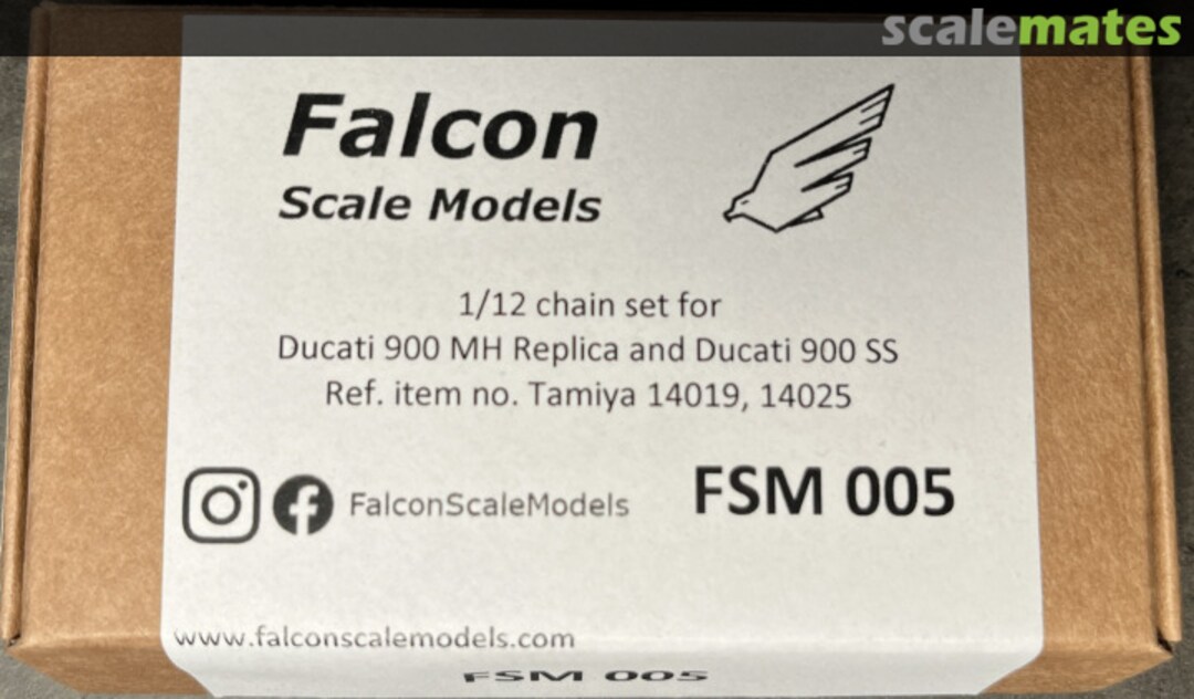 Boxart Ducati 900 Mike Hailwood Replica Chain & sprocket set FSM 005 Falcon Scale Models